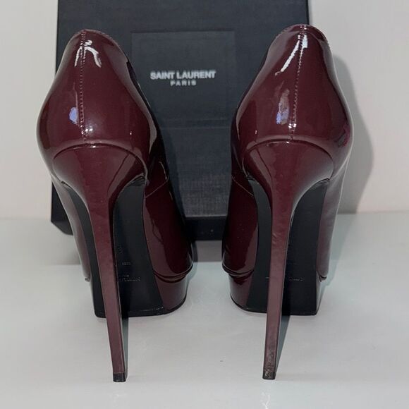 š„Saint LaurentāParis Blown Heels Elegant Design Sz 8 USA 38eu New in box - Picture 5 of 10